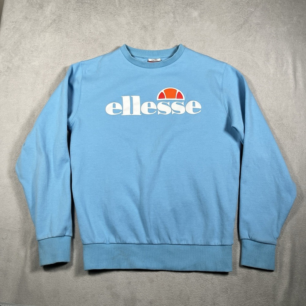 Ellesse Women's Agata Crew Neck Sweatshirt Pullover Blue Size US Medium (WB3).
